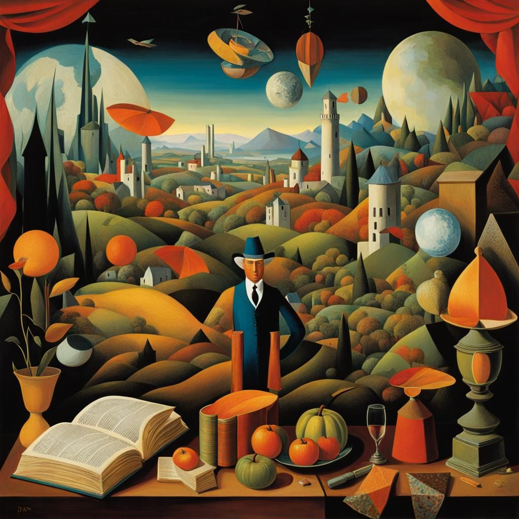 Books Fall into History: Cubist Folk Art