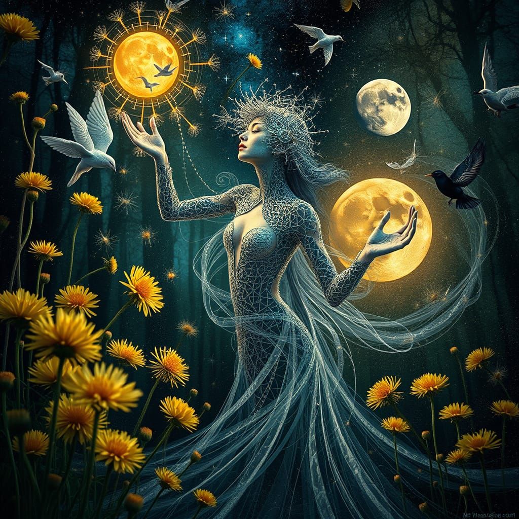 Transhumanist Goddess Unites Celestial and Terrestrial in Co...