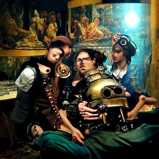 Steampunk Renaissance Portrait: A Fusion of Eras