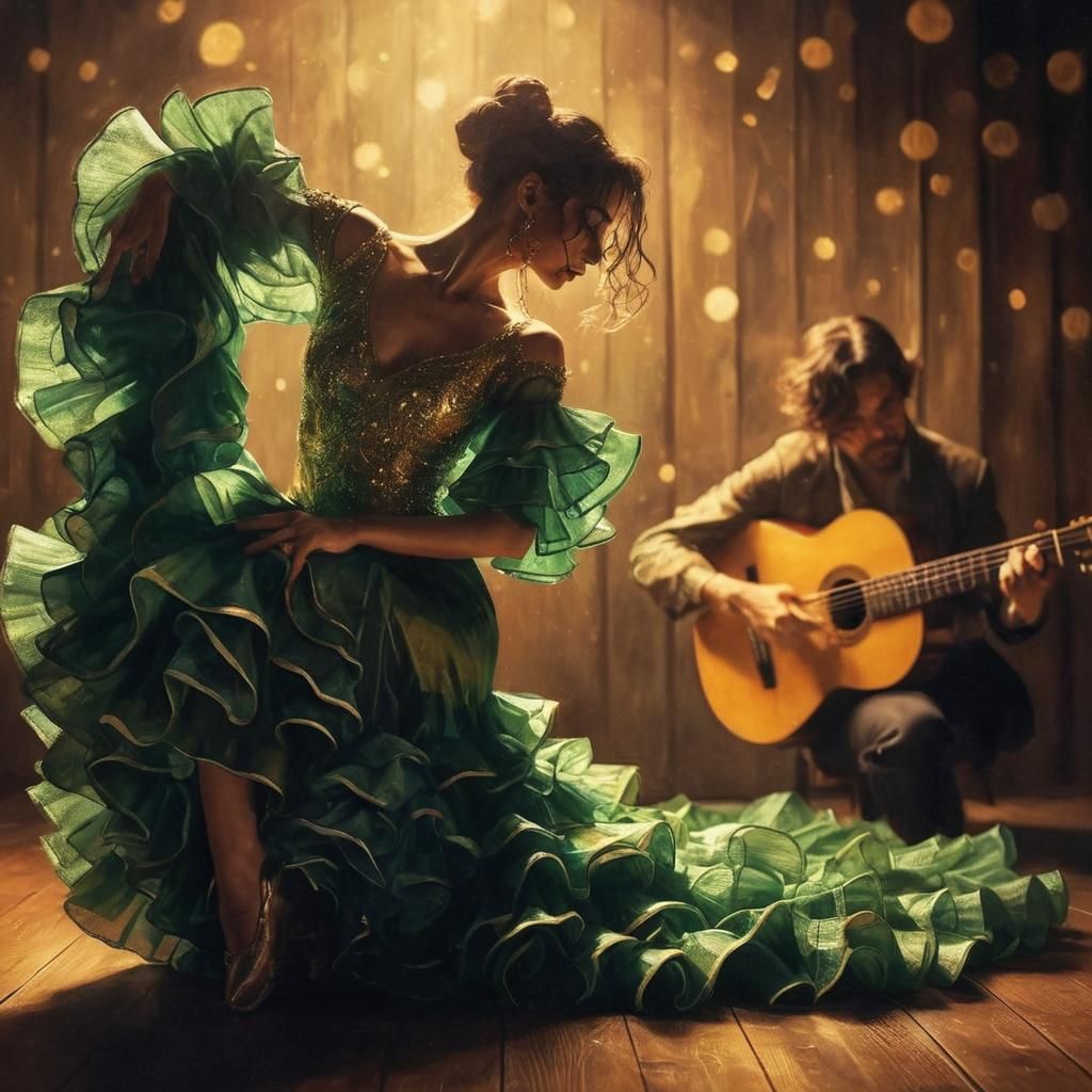 "Bailaora Flamenca."