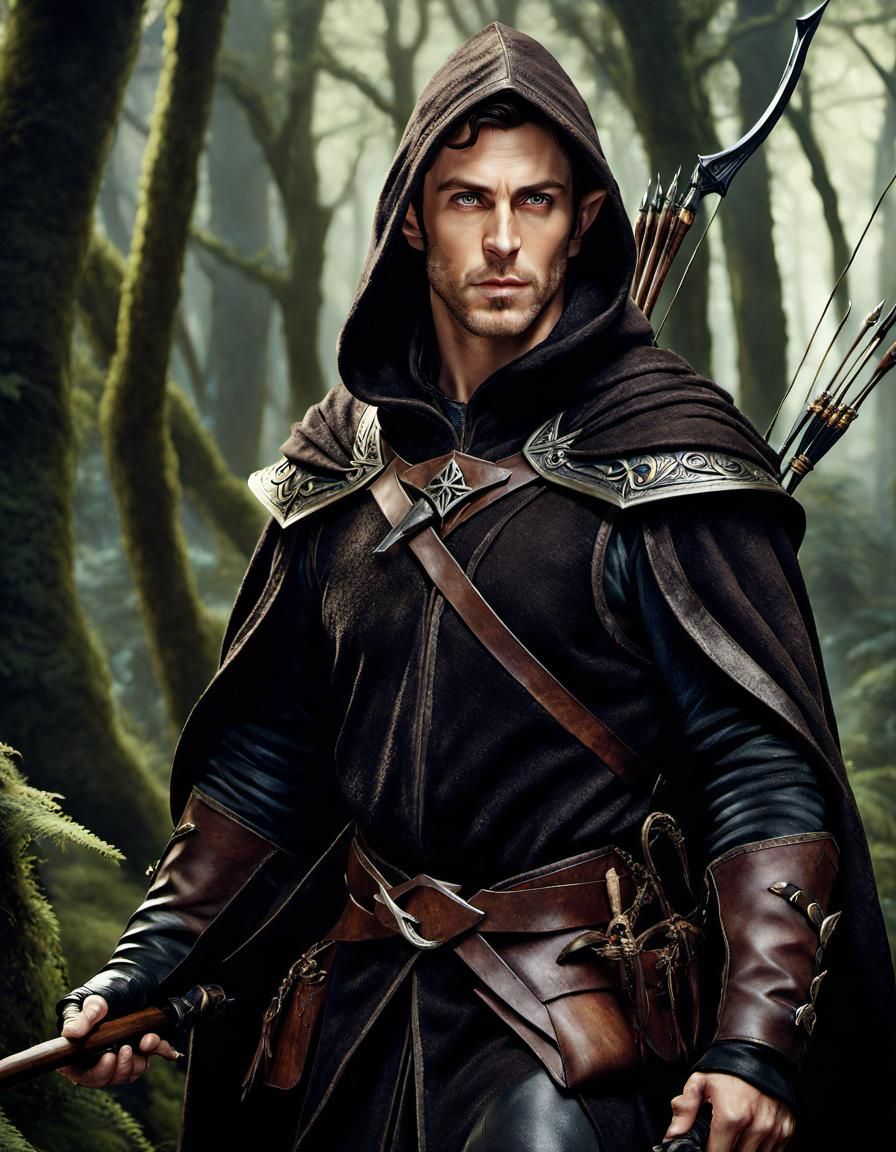 Elven Assassin in Middle Earth Forest