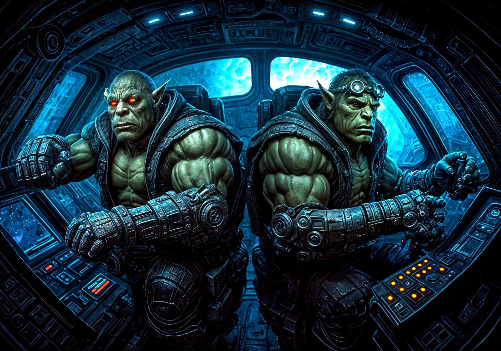 Cybernetic Orcs in Space