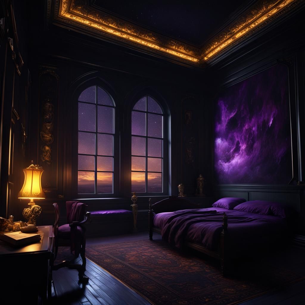 Dark Room Shadow: Fantasy Art in 8k Resolution