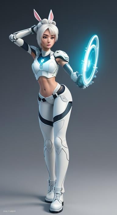 Starcraft's Nova: 3D Digital Art with Fitness Style