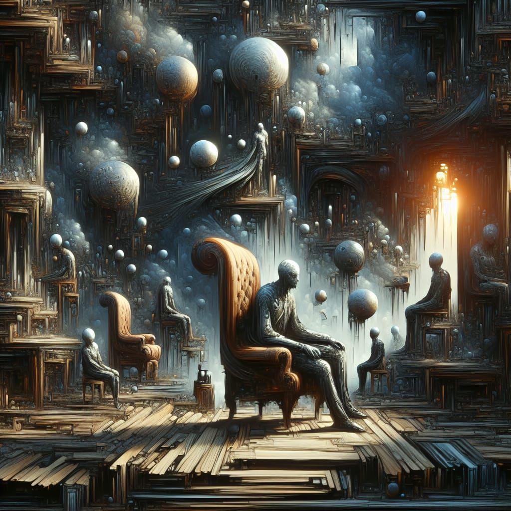 Dark Surreal Human Furniture Concept Art