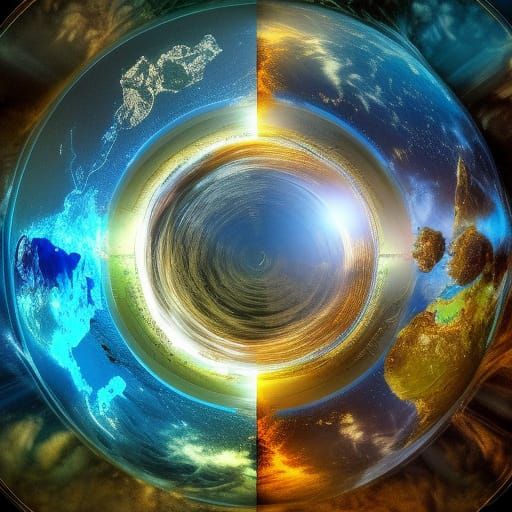 Hyperrealistic New Heaven and New Earth in HDR