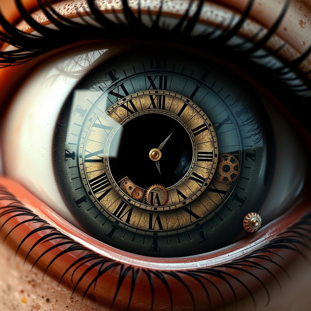 Steampunk Eye with Clockwork Gears