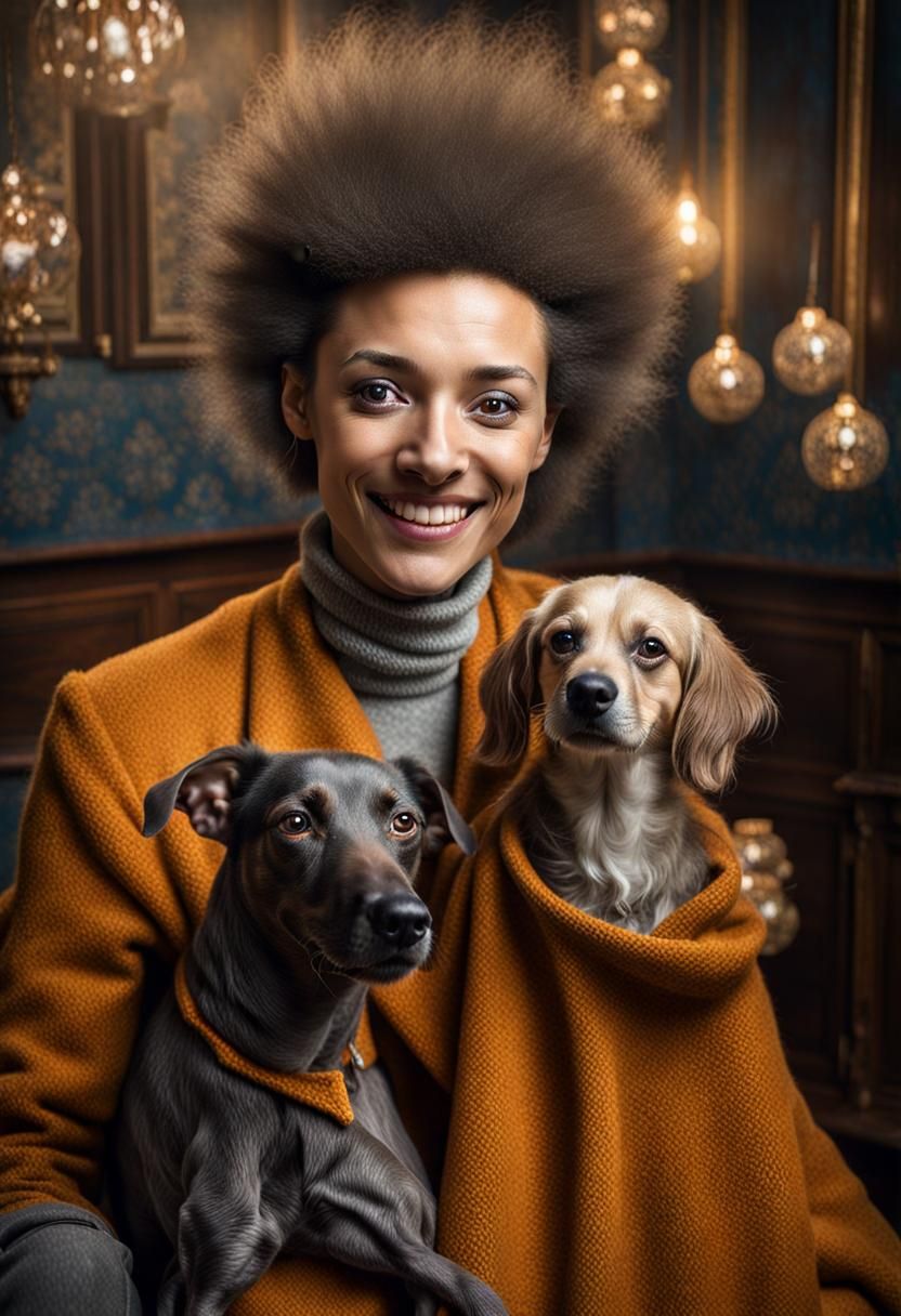 Surreal Portraits of Humans and Alien Pets