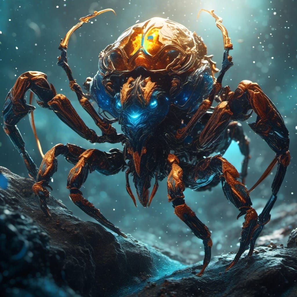 Detailed Matte Painting of a Scorpion