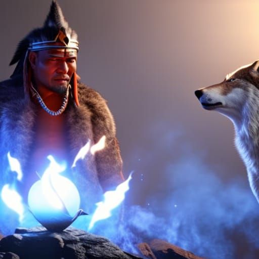 Native Medicine Man Shares Secrets Under Galaxy