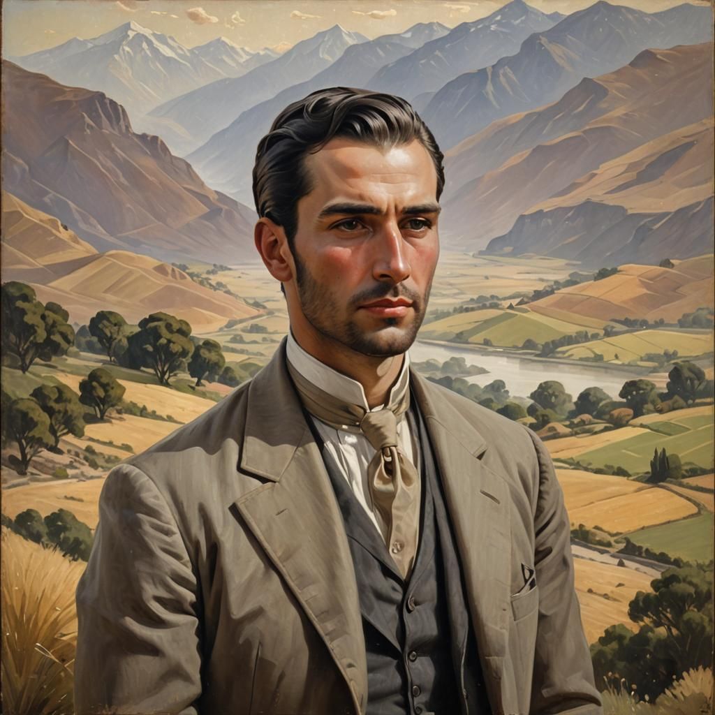 Neoclassical Portrait in the Style of Old Masters