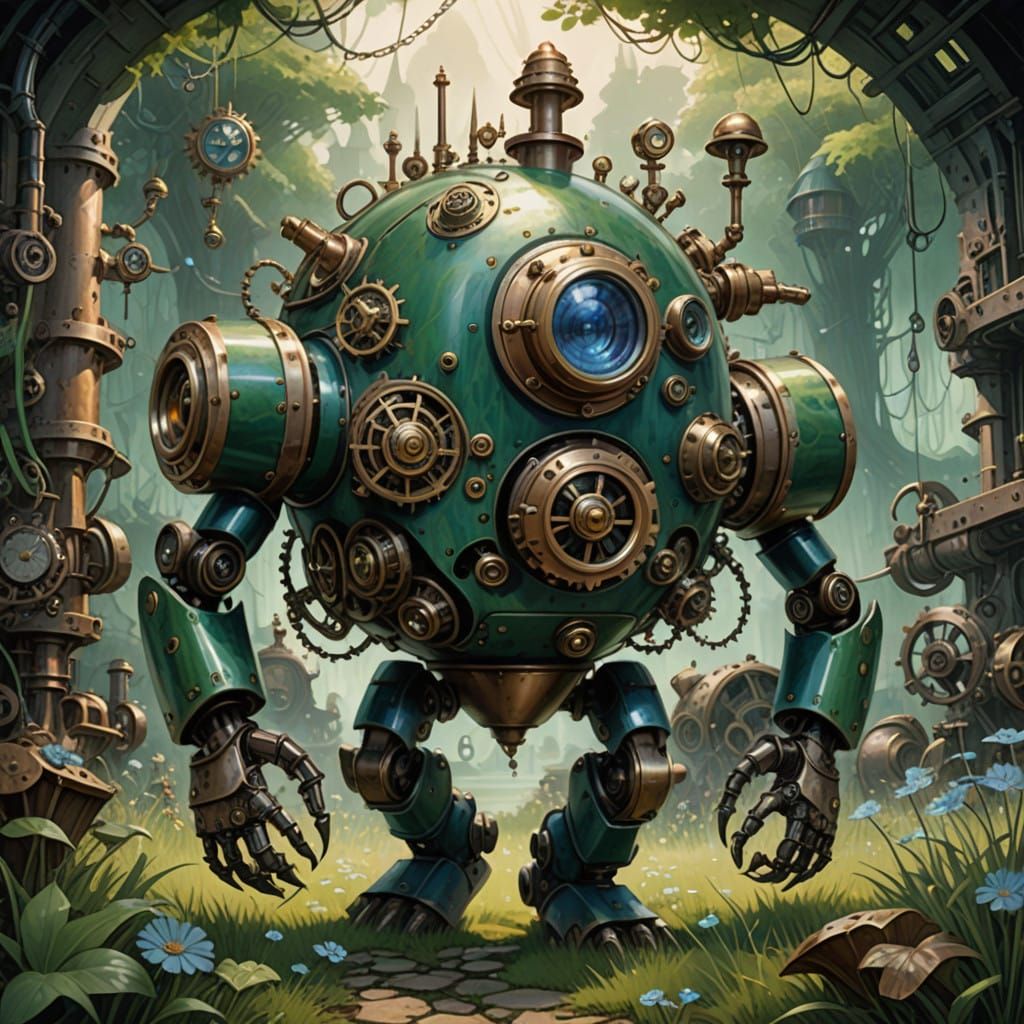 Whimsical Blueberry Steampunk Adventure