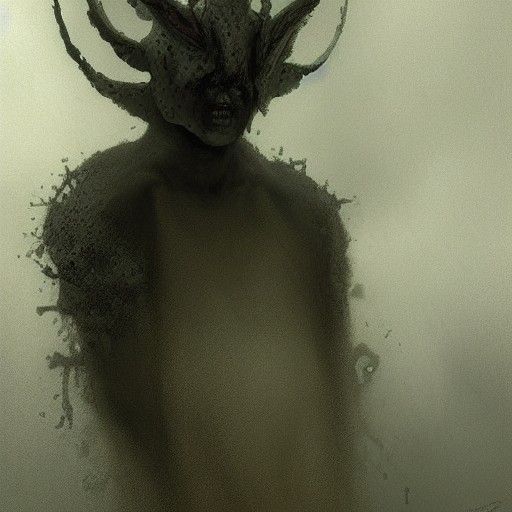 Marshadow: Shadowy Humanoid in Doré Rutkowski Style
