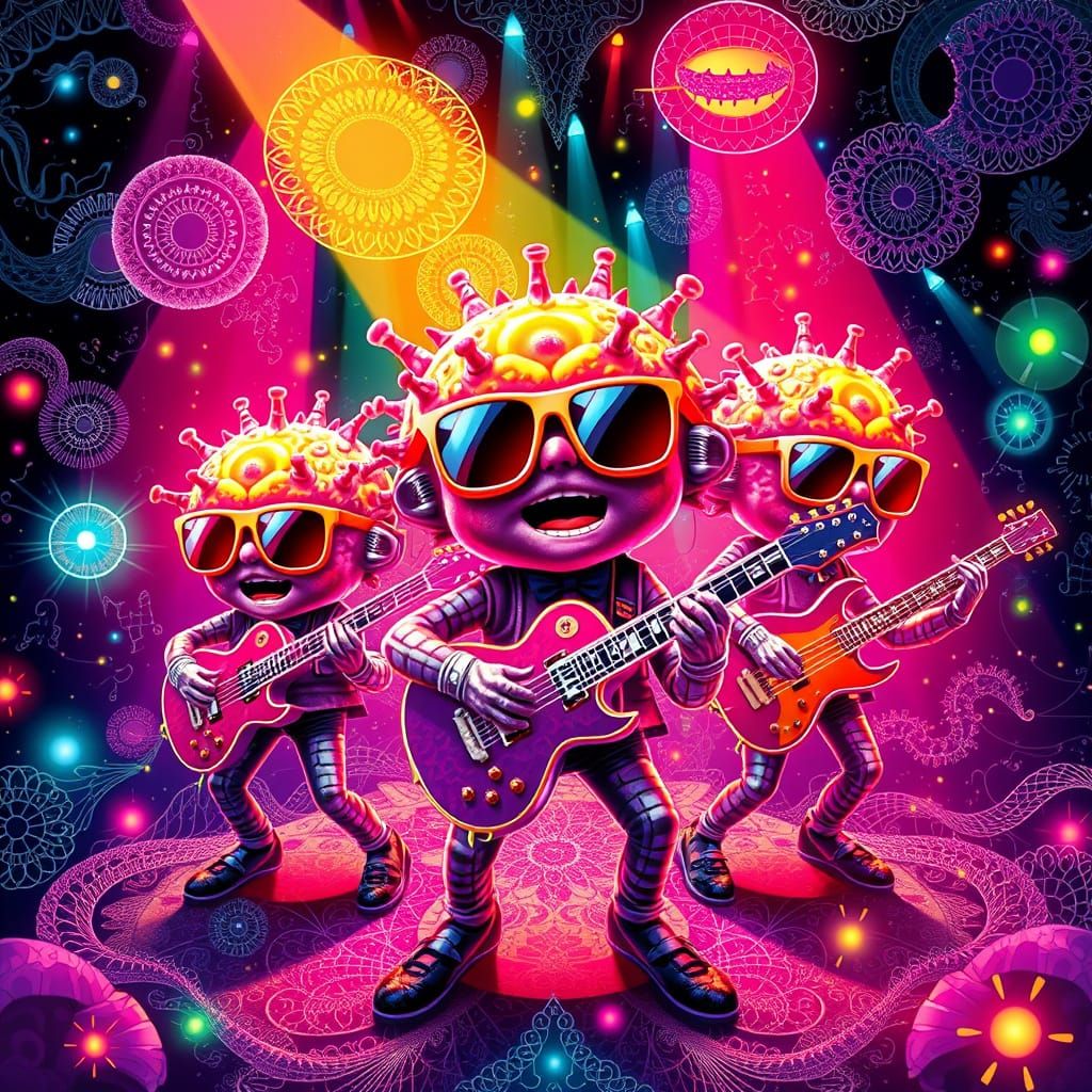 Mitochondria Funk Under Disco Lights