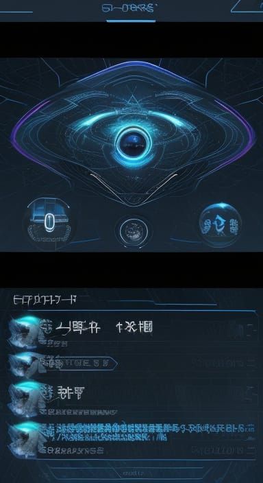 Futuristic Spaceship Activating Advanced Sensor Systems