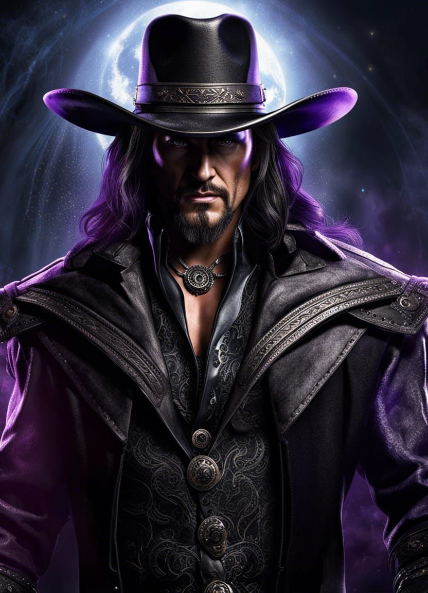The Undertaker: Ominous Portrait in Dark Fantasy Style