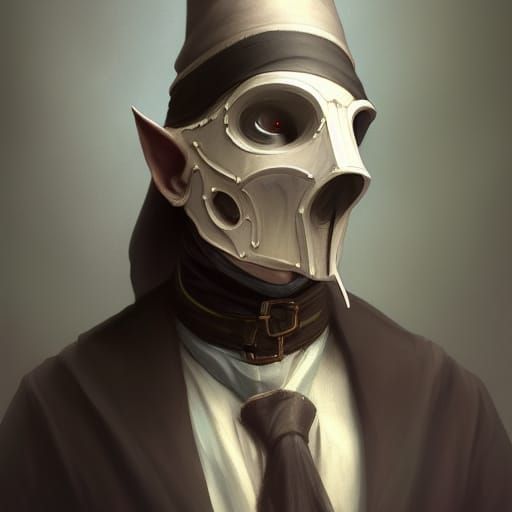 Victorian Elf Plague Doctor Portrait in Unreal Engine 5