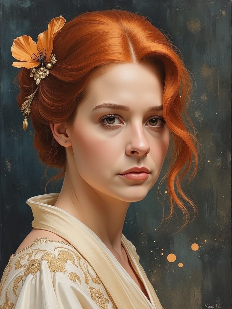 Hyperrealistic Portrait of a Jedi Lady in a Roccoco Toga