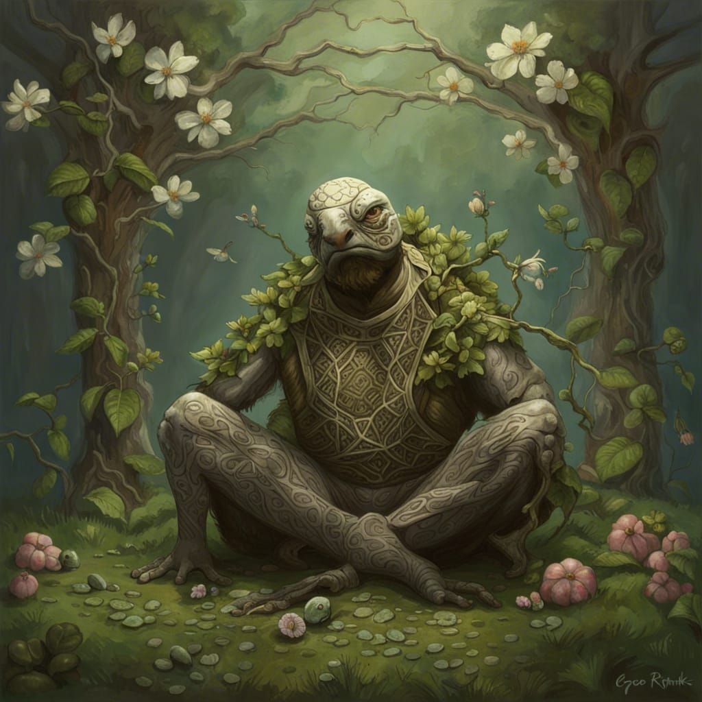Turtle Druid in Flourishing Grove