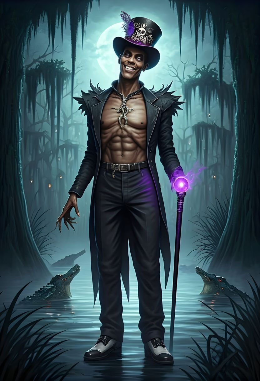 Eerie Voodoo Master in a Terrifying Bayou