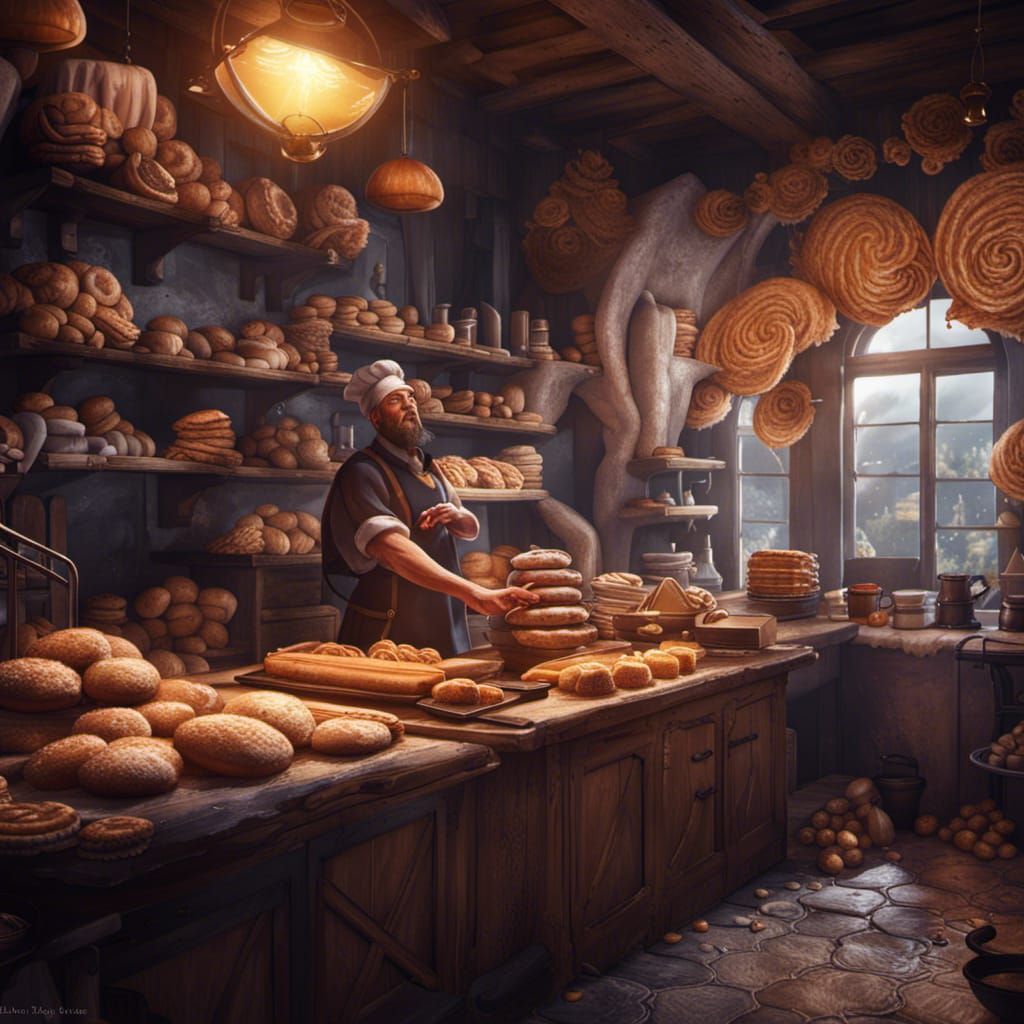 Baker's Dream: A Detailed Matte Painting