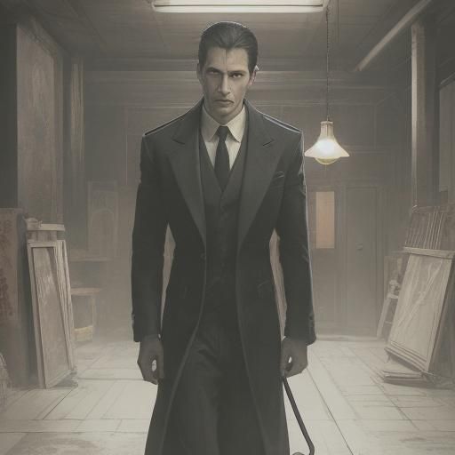 Sinister Anime Investigator in 1930s Soviet Office