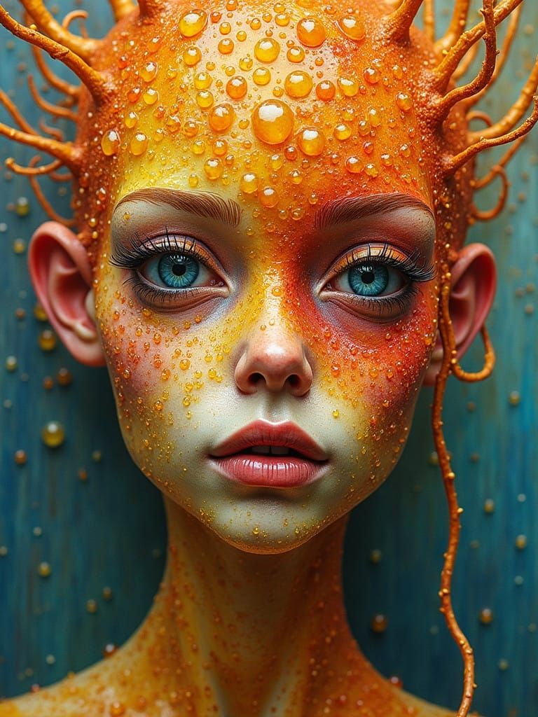 Figuratively Emergent Blown-Glass Hand-Knit Masterpiece