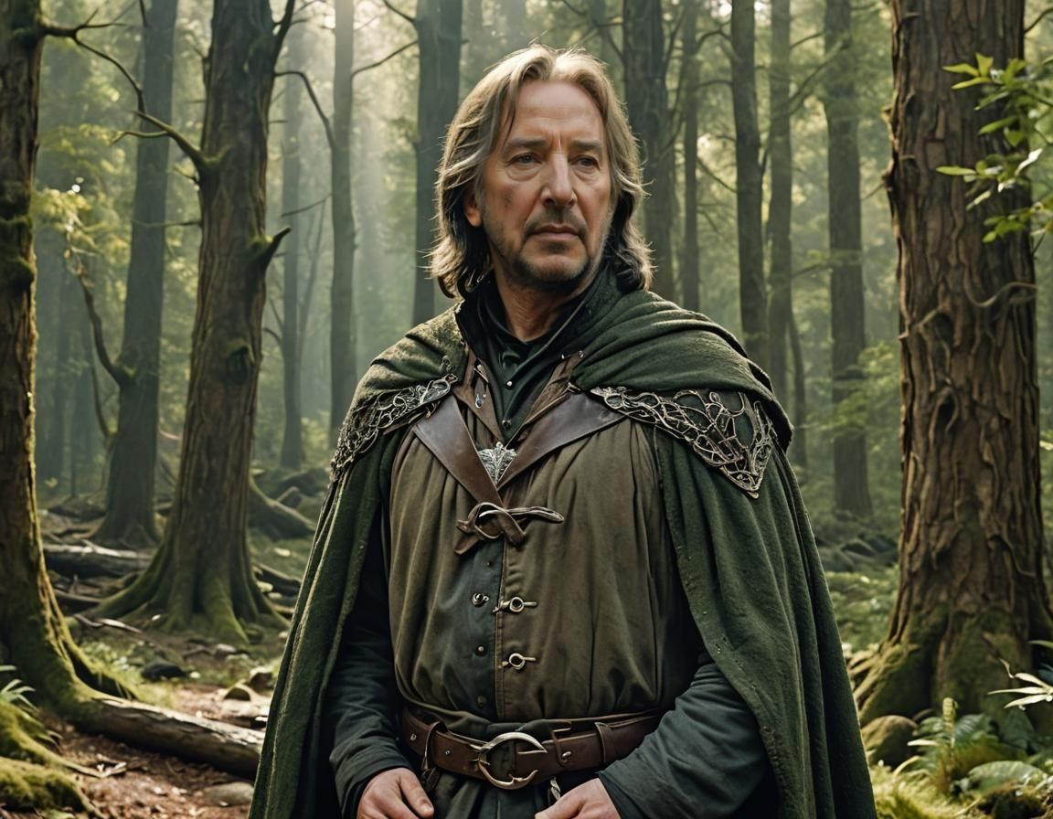 Alan Rickman as Aragorn in Forest