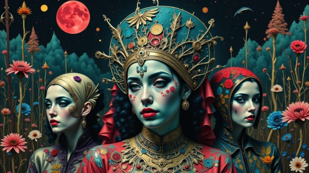 Mangoria and Twilight Zone Inhabitants in Concept Art Style