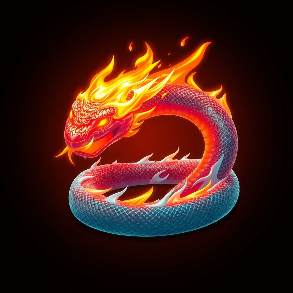 Spectacular Fire Serpent