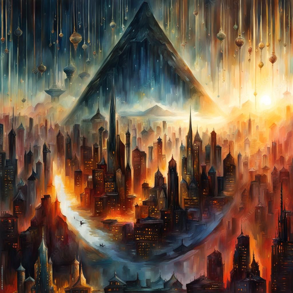 Epic Gouache Watercolor Painting in Impressionist Style