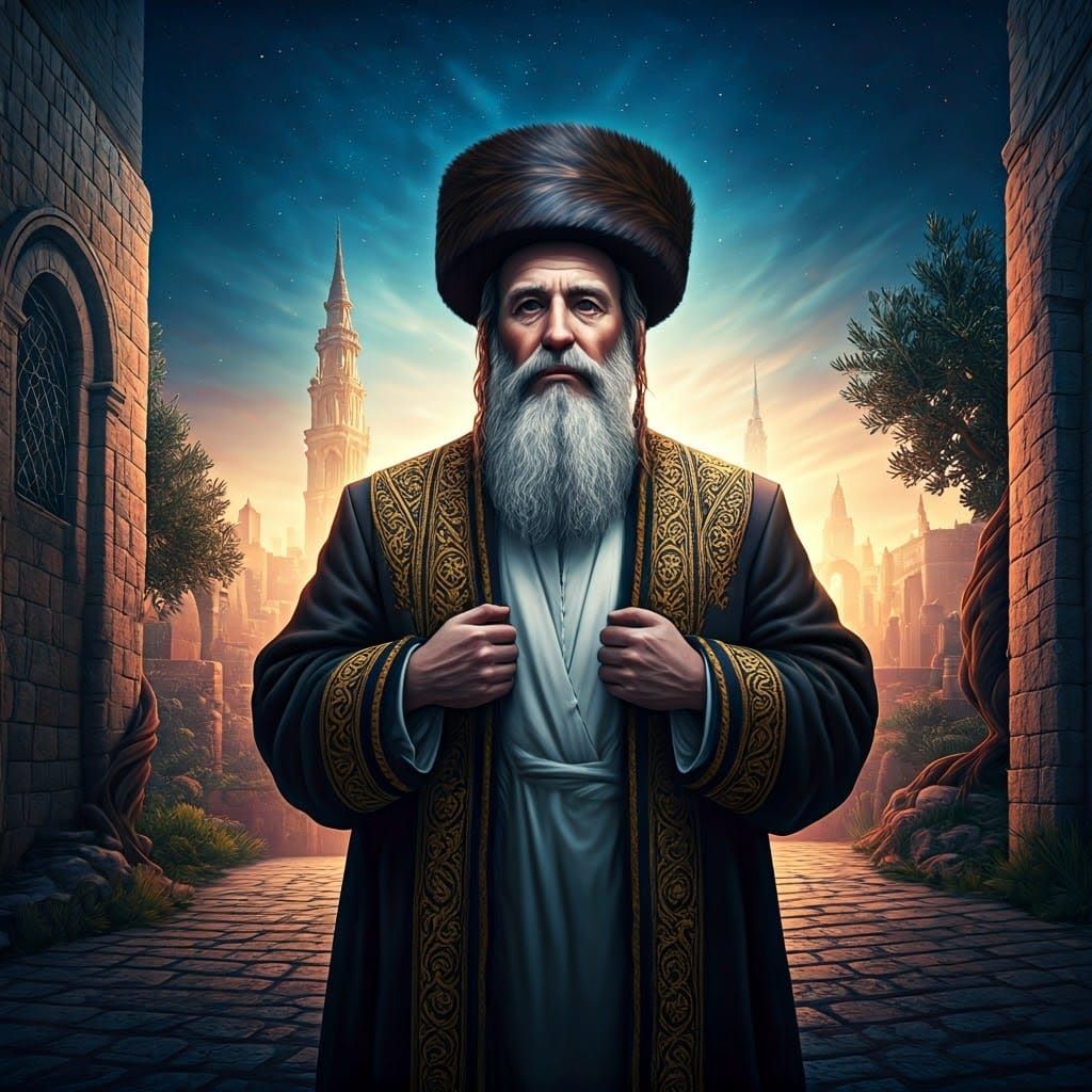 Mystical Jerusalem: Orthodox Jew in Fantasy Art