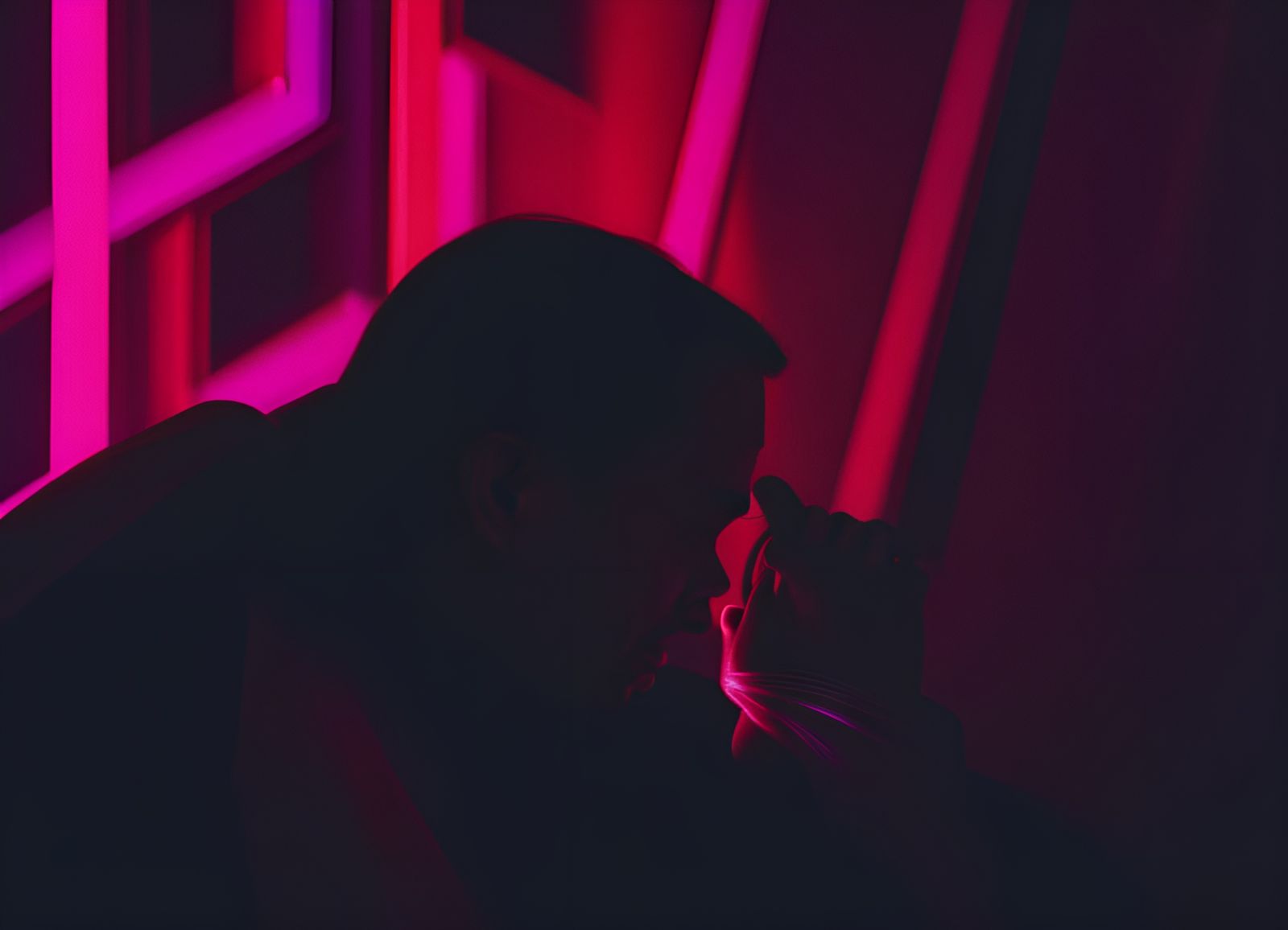 Cyberpunk Fox Smoking with Tetradic Colors