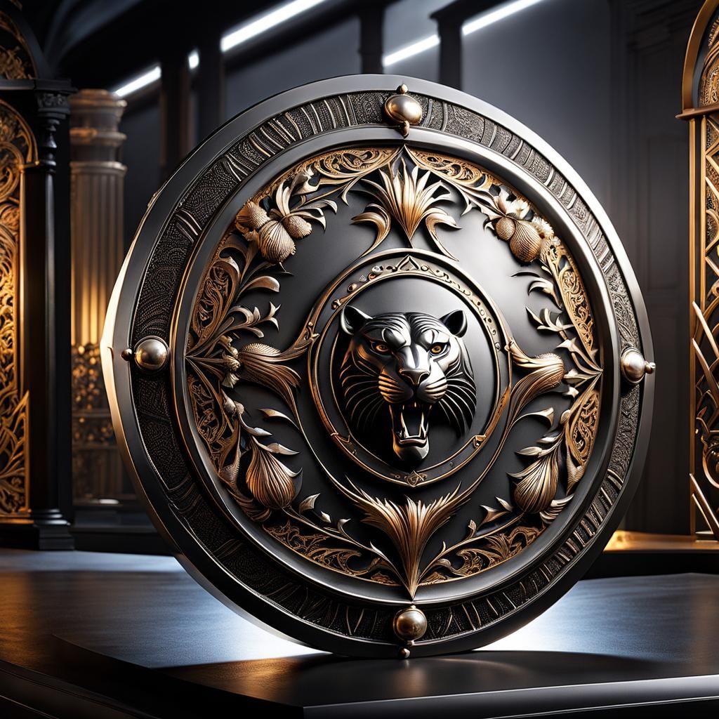 Ancient silver shield