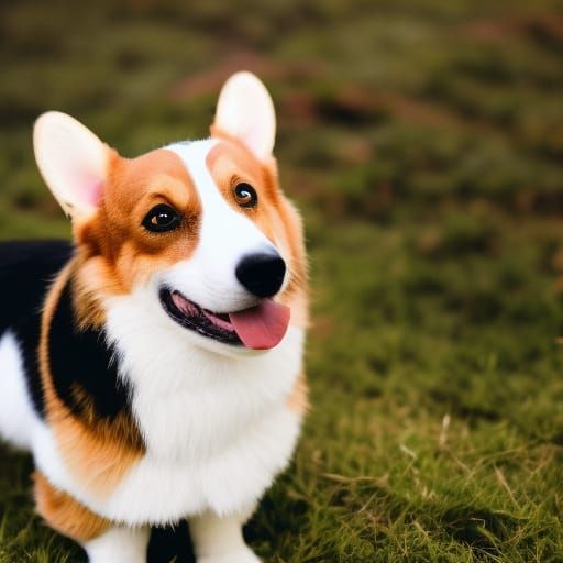 Divine Corgi in Heavenly Sunshine