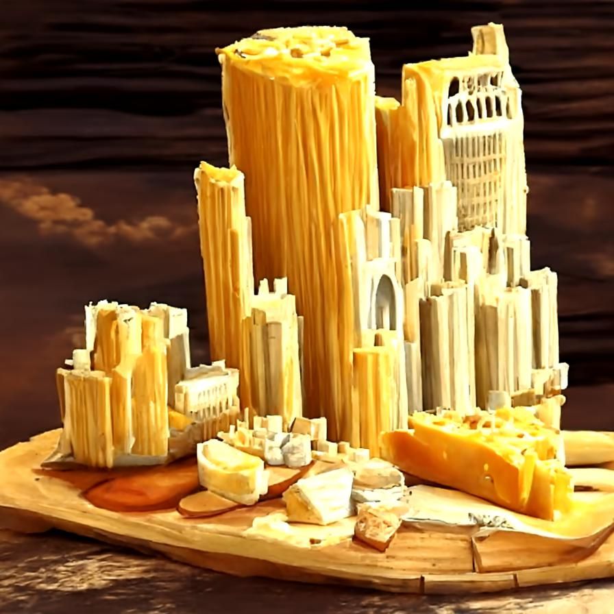Cheese City: A Skyscraper Civilization Built of Cheese