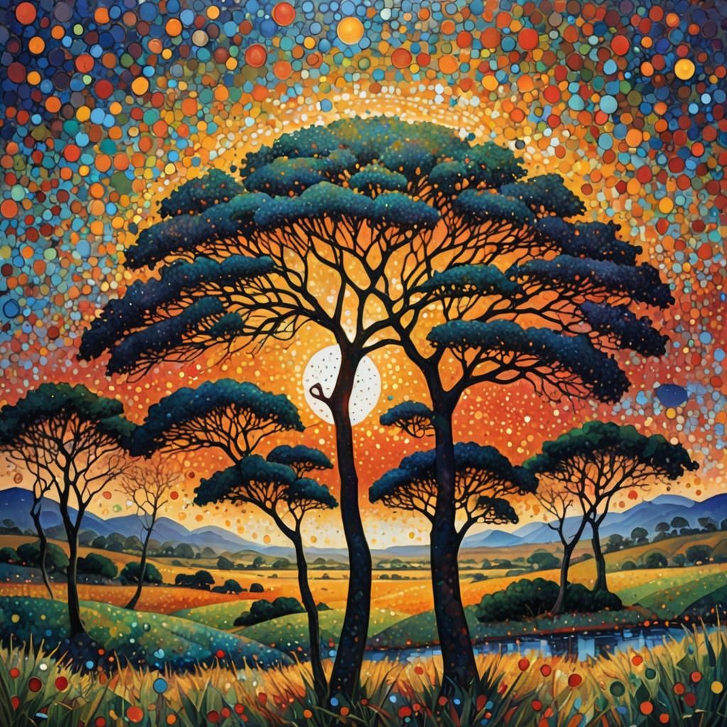 Pointillism a la Africa (attempt).