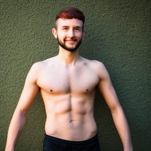 Sweaty Man's Armpits in Sharp Focus