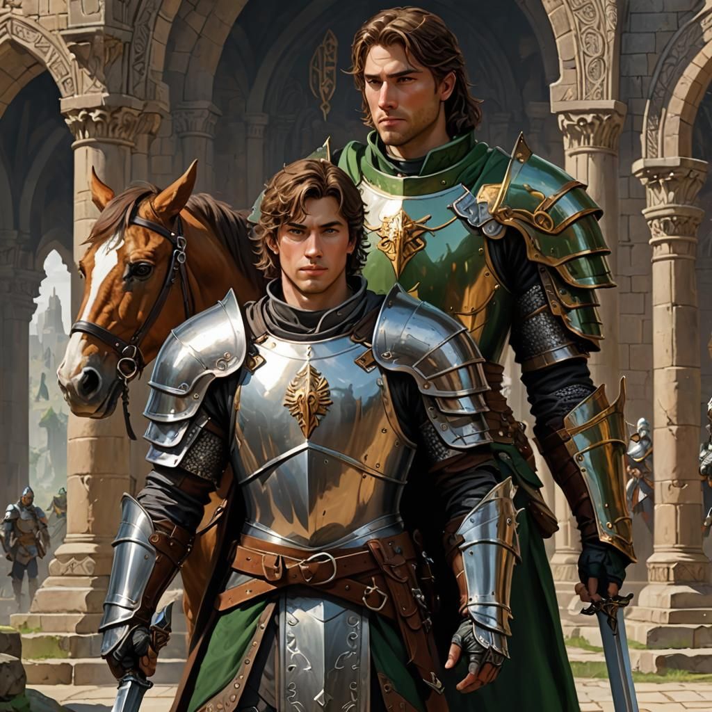 Paladin and Warhorse Guard Temple Entrance