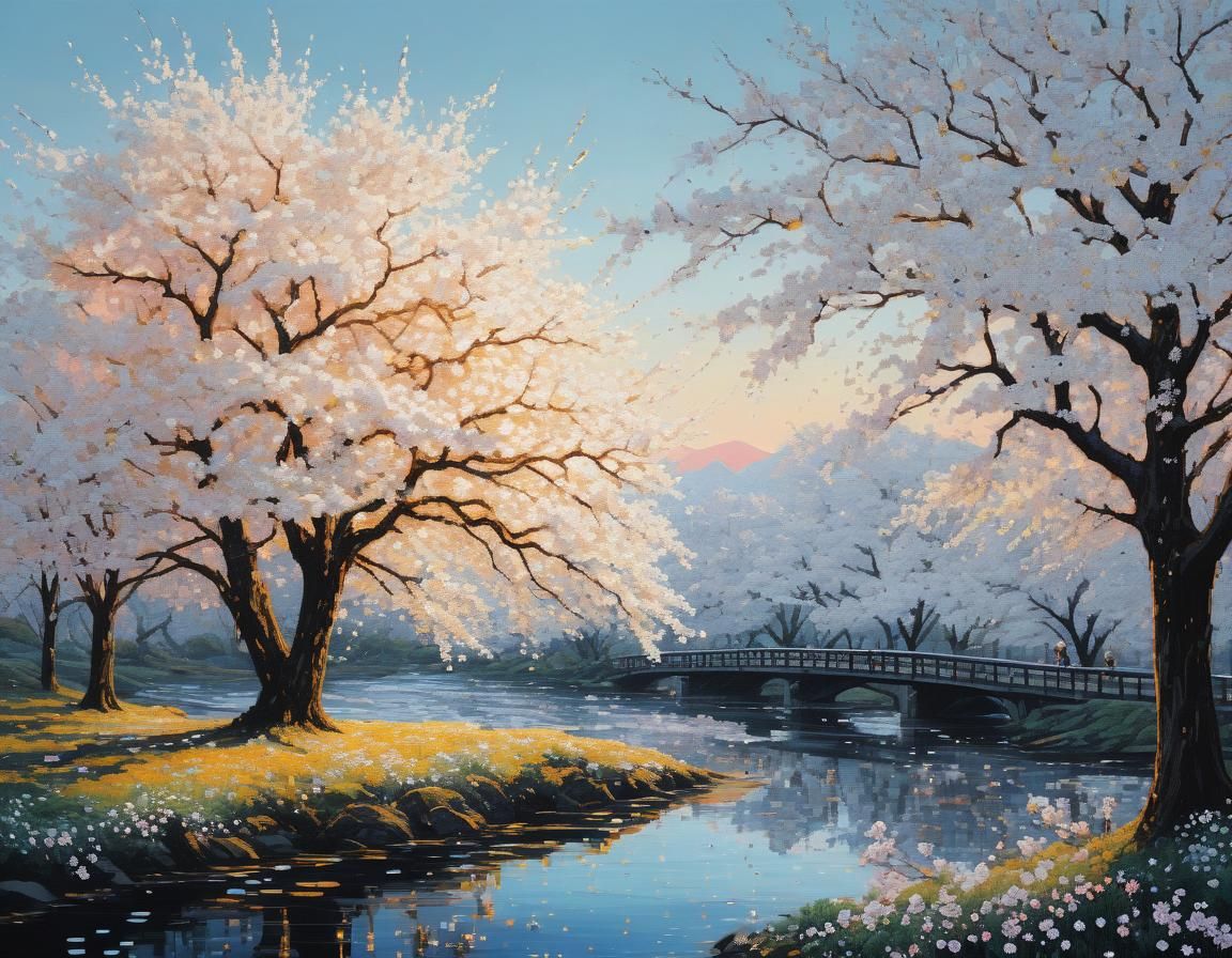 Ethereal Rebuilt Figure in Floral Abstract Art