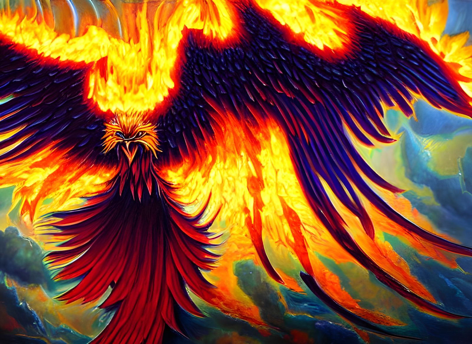 Phoenix Rising: Oil Painting in Gurney Style