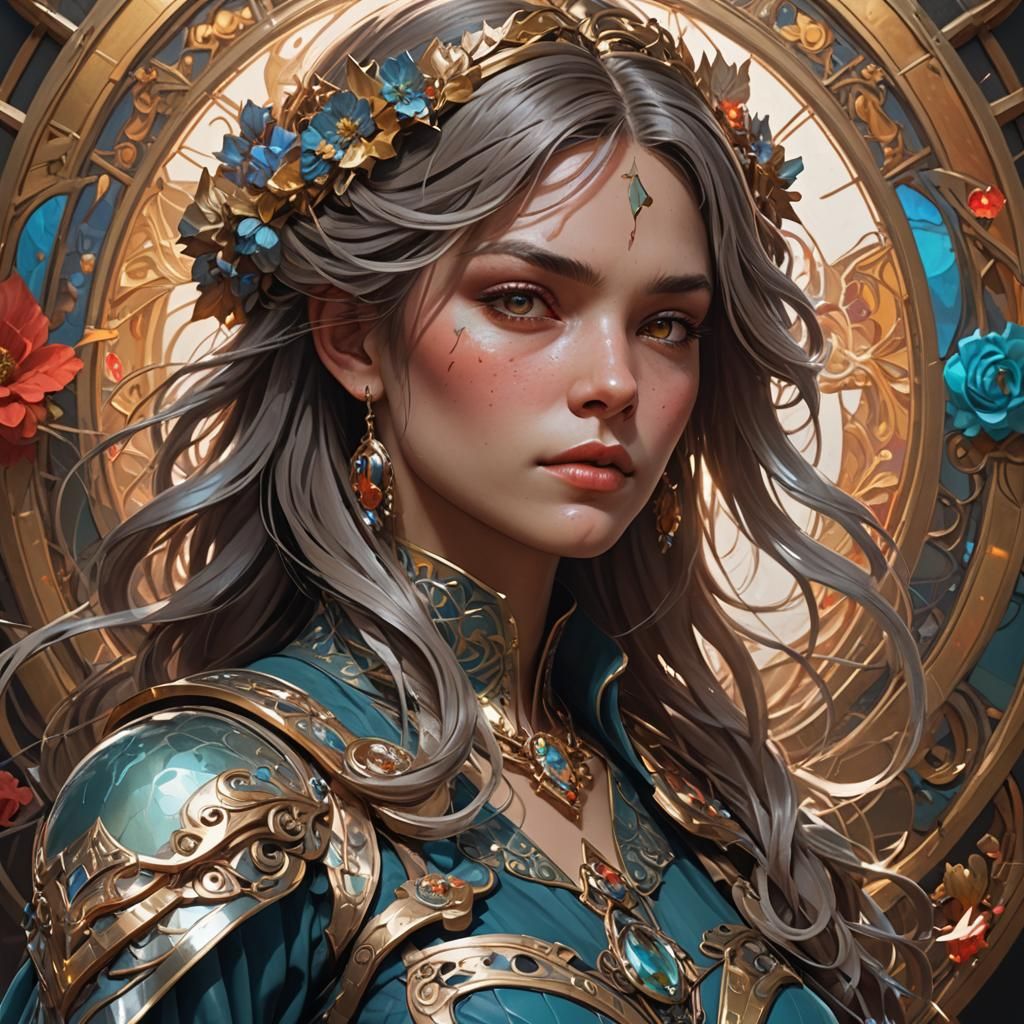 Detailed Portrait of a Female Hellraiser