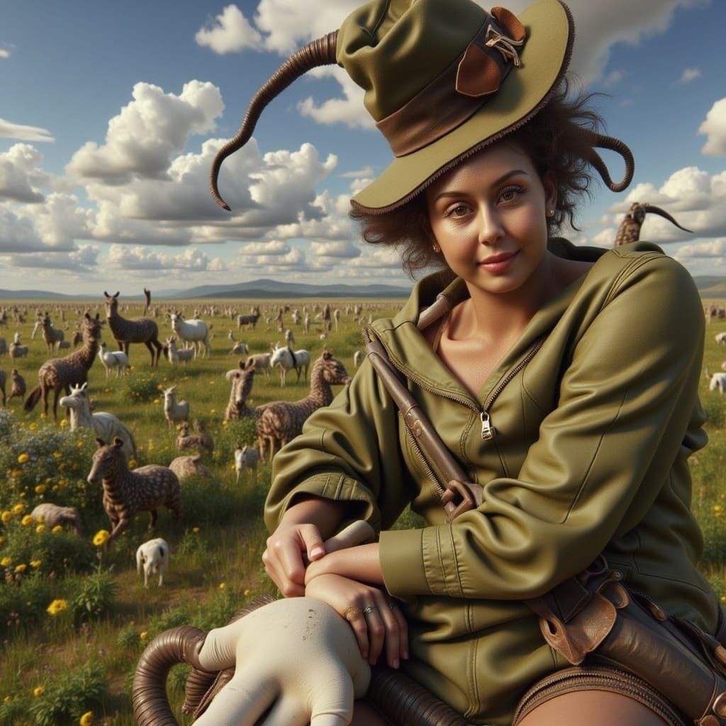 She's the Large Flock's Chief Herd... Covers ground like a Border Collie and not afraid to bodycheck an antsy horse. Her...