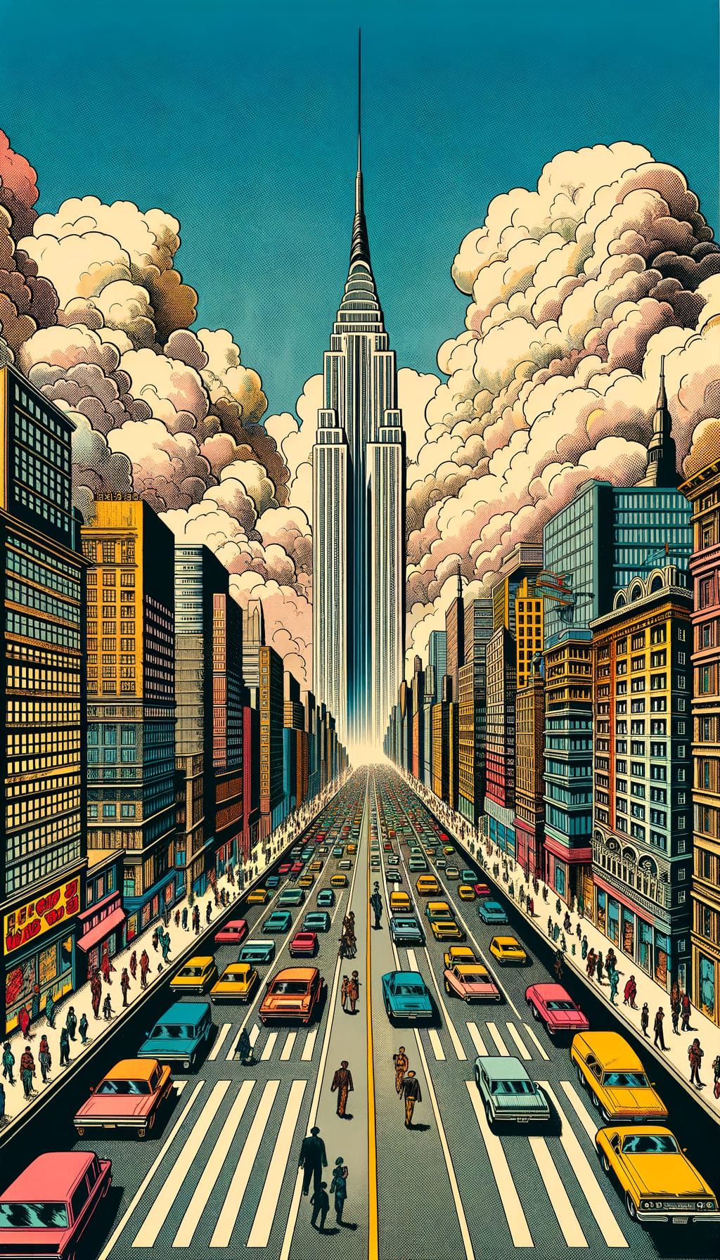 Traffic in the city.