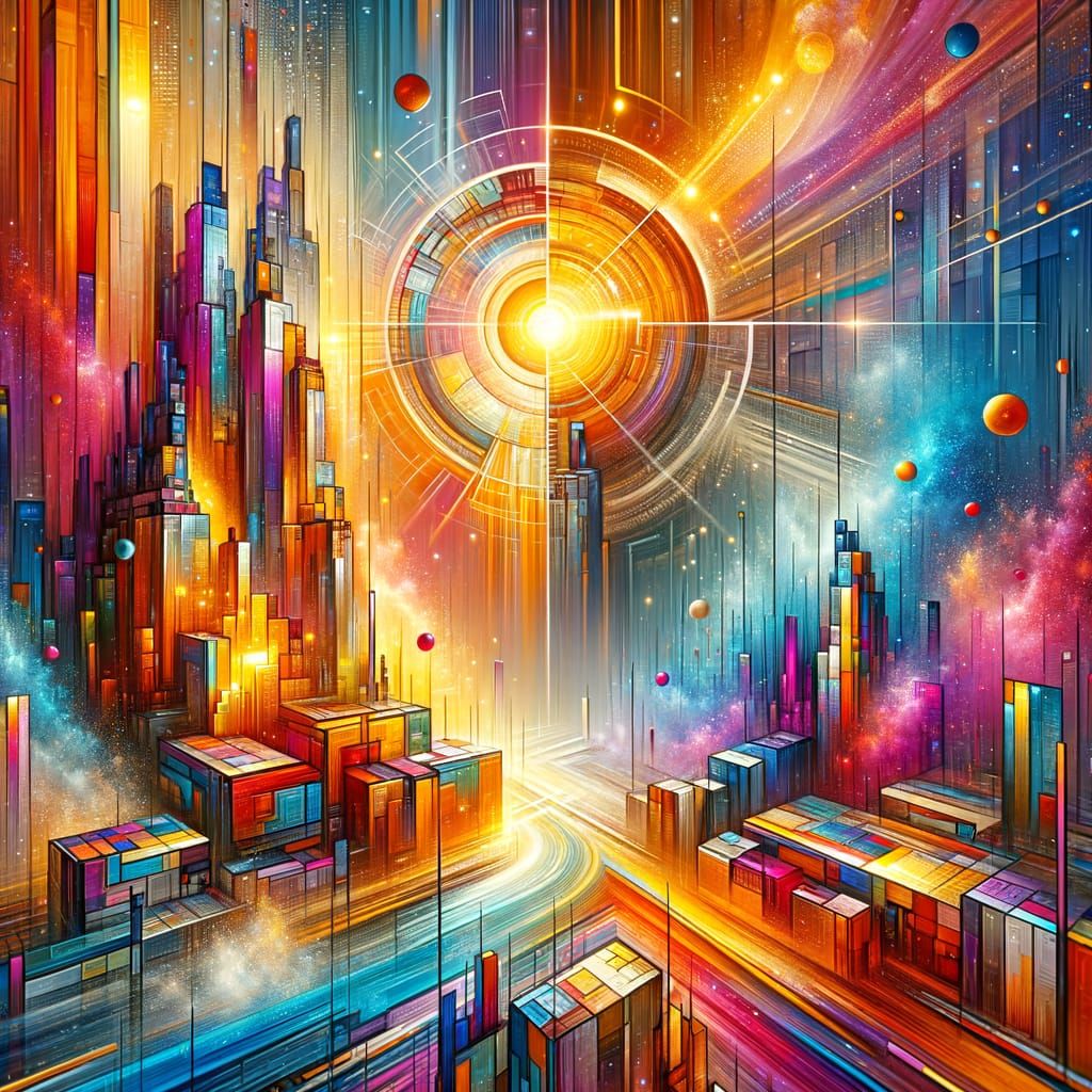 Vibrant Maximalist Pop Art in 8K Resolution