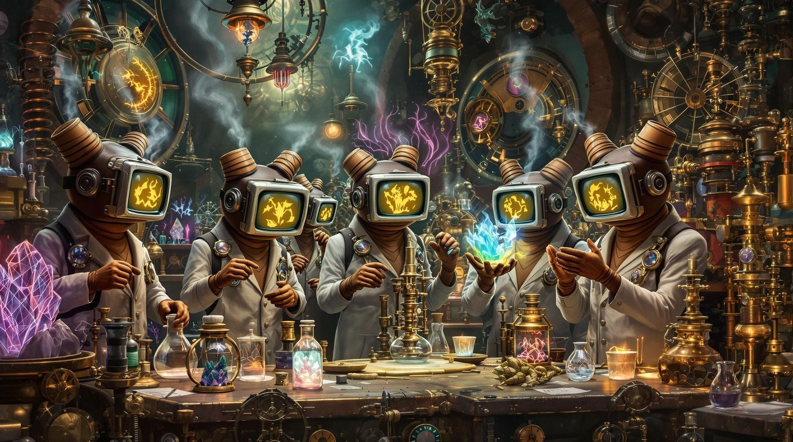 Steampunk Chocolate Scientists Conduct Bizarre Experiments i...