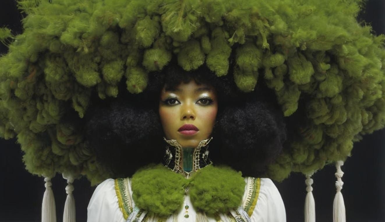 Technicolor Macrame Dreamcore Style Art