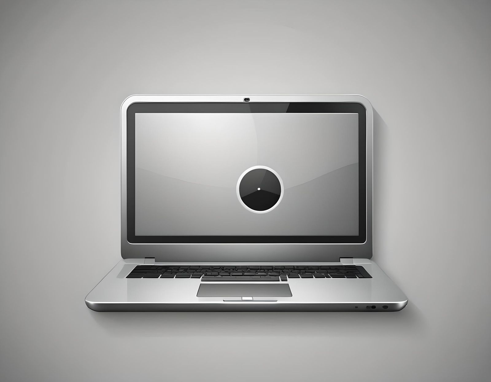 Simple Laptop Icon Graphic