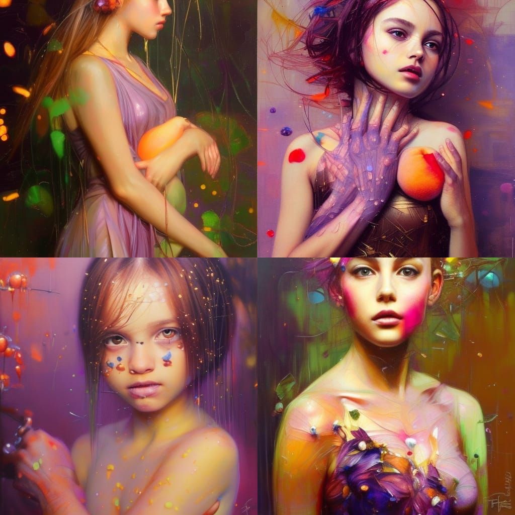 Sweet little monster, adorable, sweet, realistic, by Fiona s...