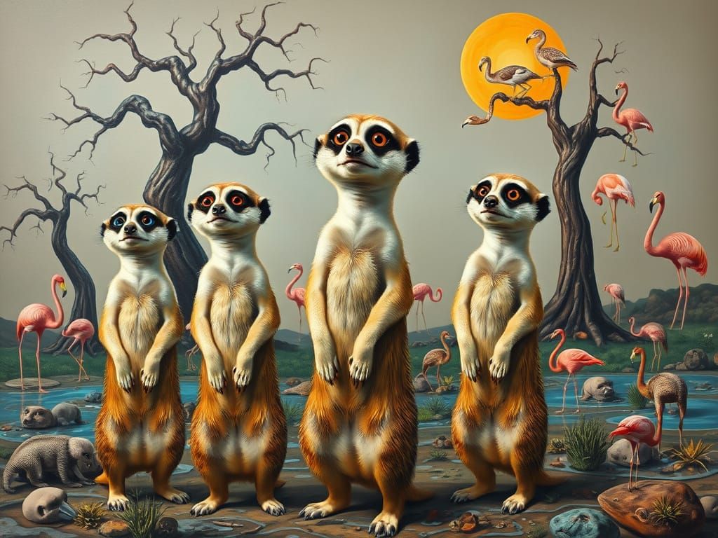 🥉meerkats looking